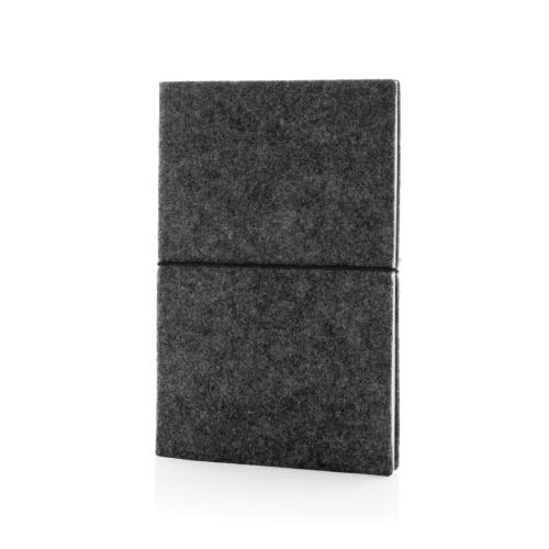 GRS certified recycled felt A5 softcover notebook GRS certified recycled felt A5 softcover notebook