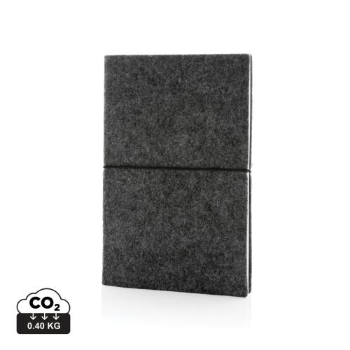 GRS certified recycled felt A5 softcover notebook GRS certified recycled felt A5 softcover notebook