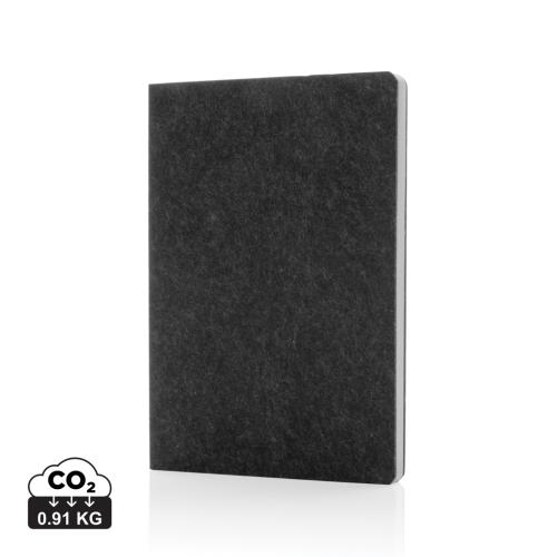 Phrase GRS certified recycled felt A5 notebook Phrase GRS certified recycled felt A5 notebook