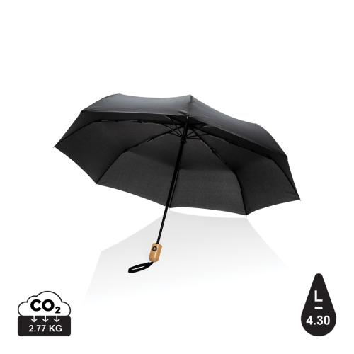 21" Impact AWARE™ RPET 190T bamboo auto open/close umbrella 21" Impact AWARE™ RPET 190T bamboo auto open/close umbrella
