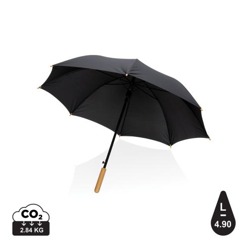 23" Impact AWARE™ RPET 190T auto open bamboo umbrella 23" Impact AWARE™ RPET 190T auto open bamboo umbrella