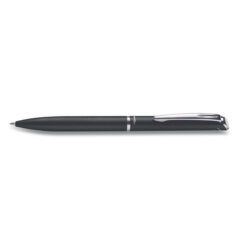 Roller cu gel Pentel EnerGel High Class, 0.7 mm, mecanism prin rasucire, mina albastra, corp metalic negru