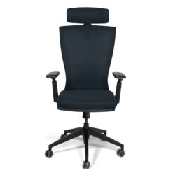 Scaun birou Bergamo, managerial, bleumarin