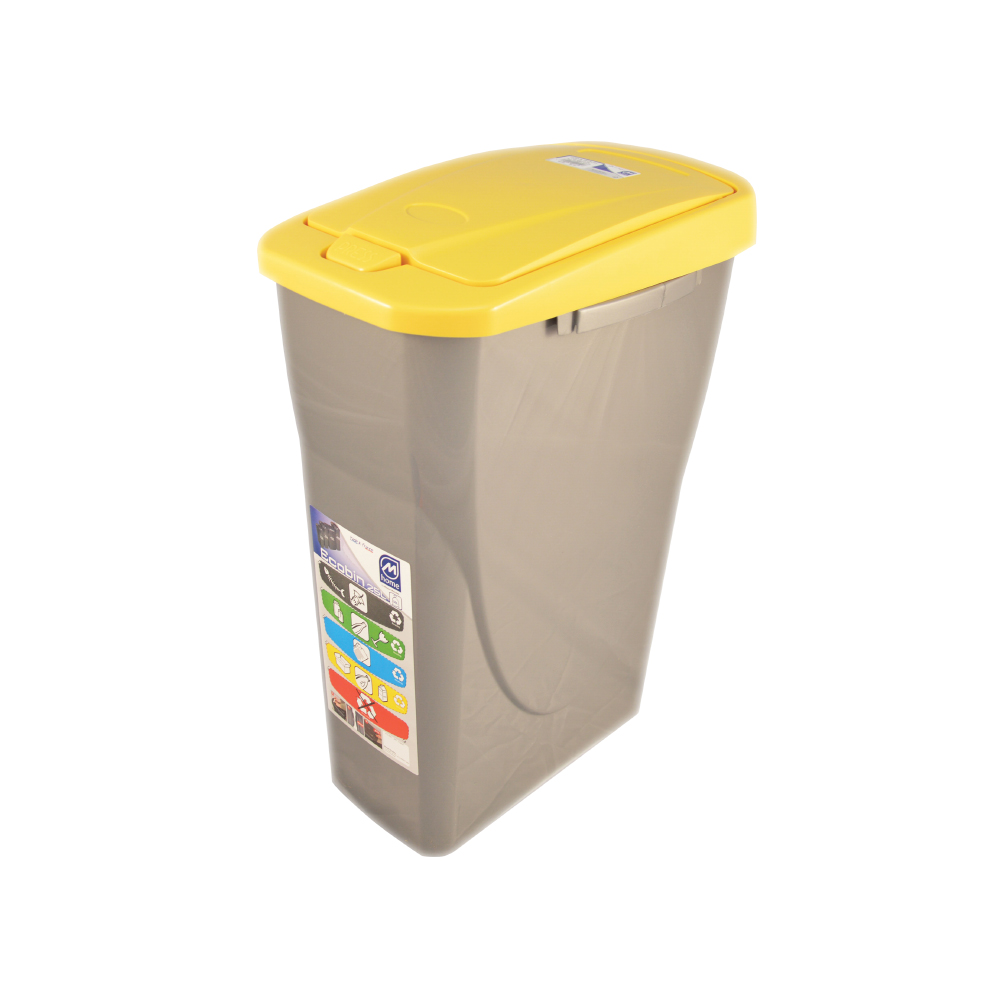Cos Ecobin pentru colectare selectiva a deseurilor, 25 l, galben Cos Ecobin pentru colectare selectiva a deseurilor, 25 l, galben