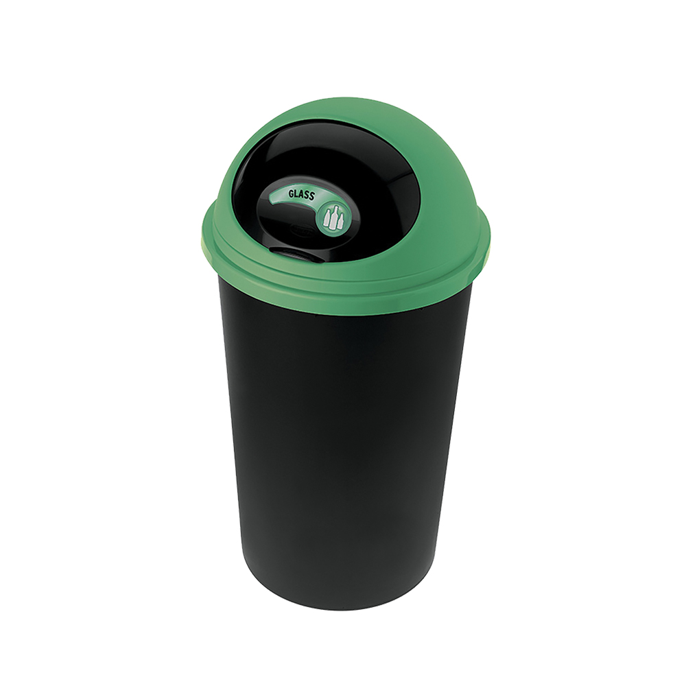 Cos gunoi Small Hoop 25L capac verde, capac glisant, rezistent, durabil Cos gunoi Small Hoop 25L capac verde, capac glisant, rezistent, durabil