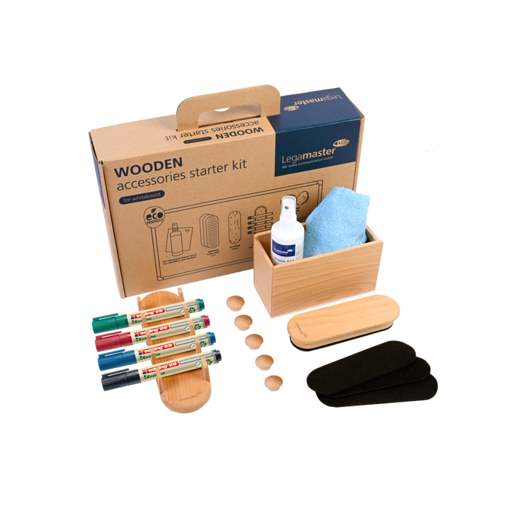 Set accesorii Legamaster, lemn pentru tabla Set accesorii Legamaster, lemn pentru tabla