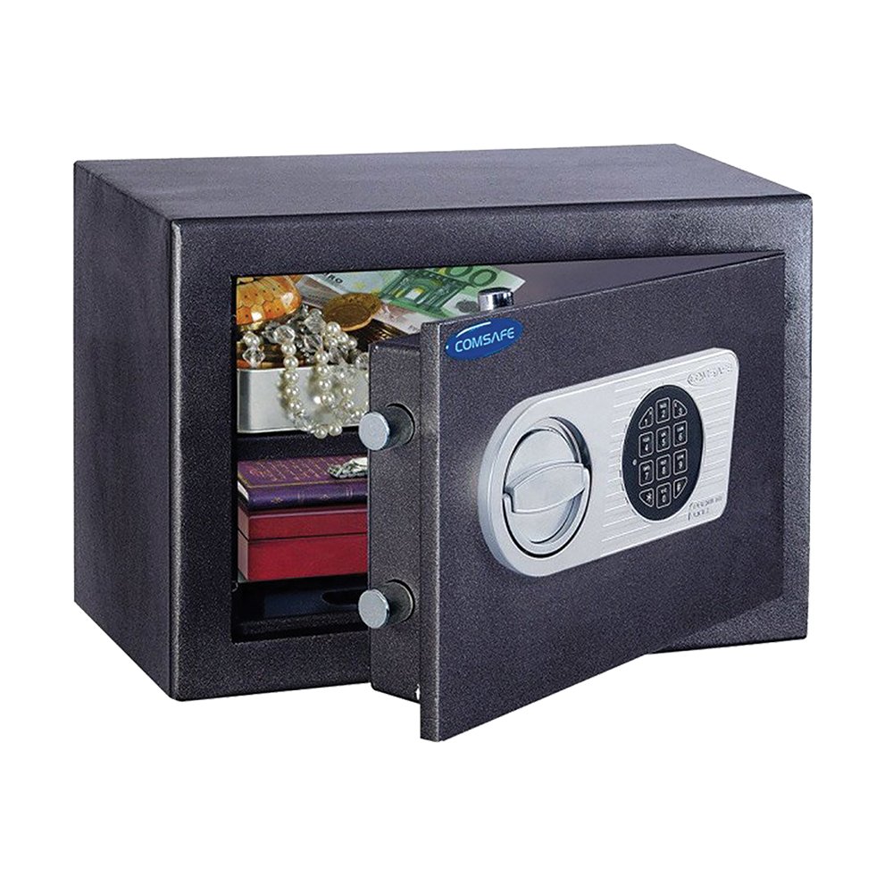 Seif TOSCANA26EL incuietoare electronica 270x370x280mm, negru, capacitate 10 litri, rezistent, durabil Seif TOSCANA26EL incuietoare electronica 270x370x280mm, negru, capacitate 10 litri, rezistent, durabil