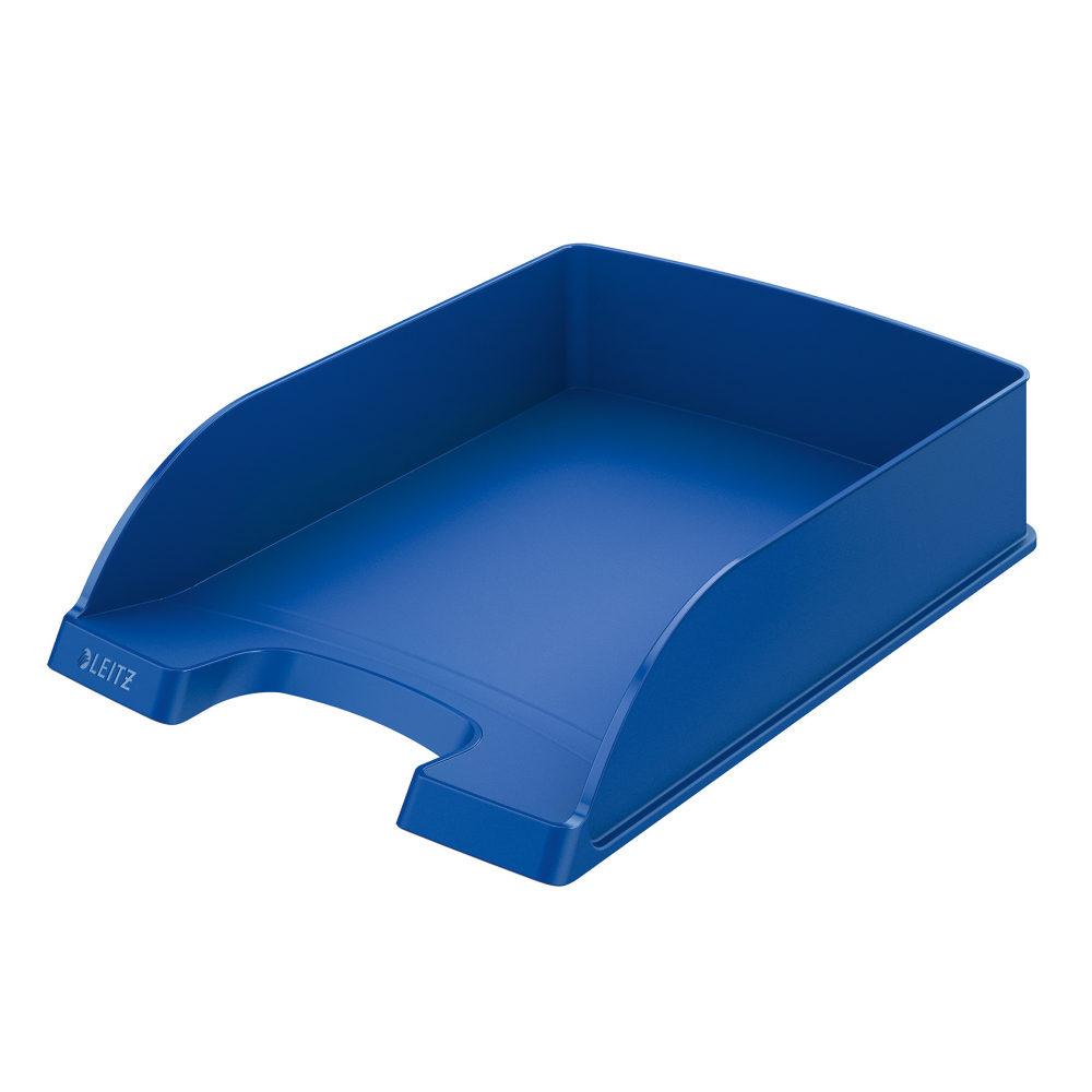 Tavita pentru documente Leitz Plus standard, plastic, albastra Tavita pentru documente Leitz Plus standard, plastic, albastra