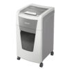 Distrugator documente automat Leitz IQ Office, P5, micro-cut (particule), 300 coli, cos 60l, alb-gri