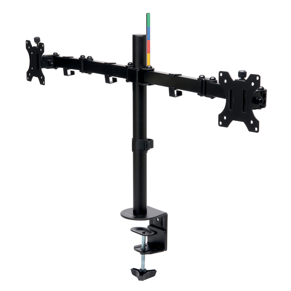 Suport pentru monitor Kensington SmartFit, 2 brate ajustabile si extensibile, cu fixare pe birou, negru Suport pentru monitor Kensington SmartFit, 2 brate ajustabile si extensibile, cu fixare pe birou, negru