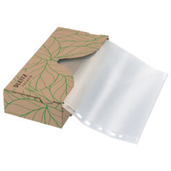 Dispenser folie de protectie Leitz Recycle, PP cu amprenta CO2 neutra, 100% reciclat reciclabil, A4, 40 bucati/cutie