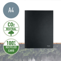 Mapa Leitz Recycle, carton reciclat, A4, 250 coli, negru