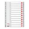 Index din plastic Esselte, A4, index 1-12 Index din plastic Esselte, A4, index 1-12