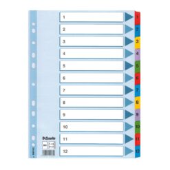 index Esselte Mylar, 1-12, A4