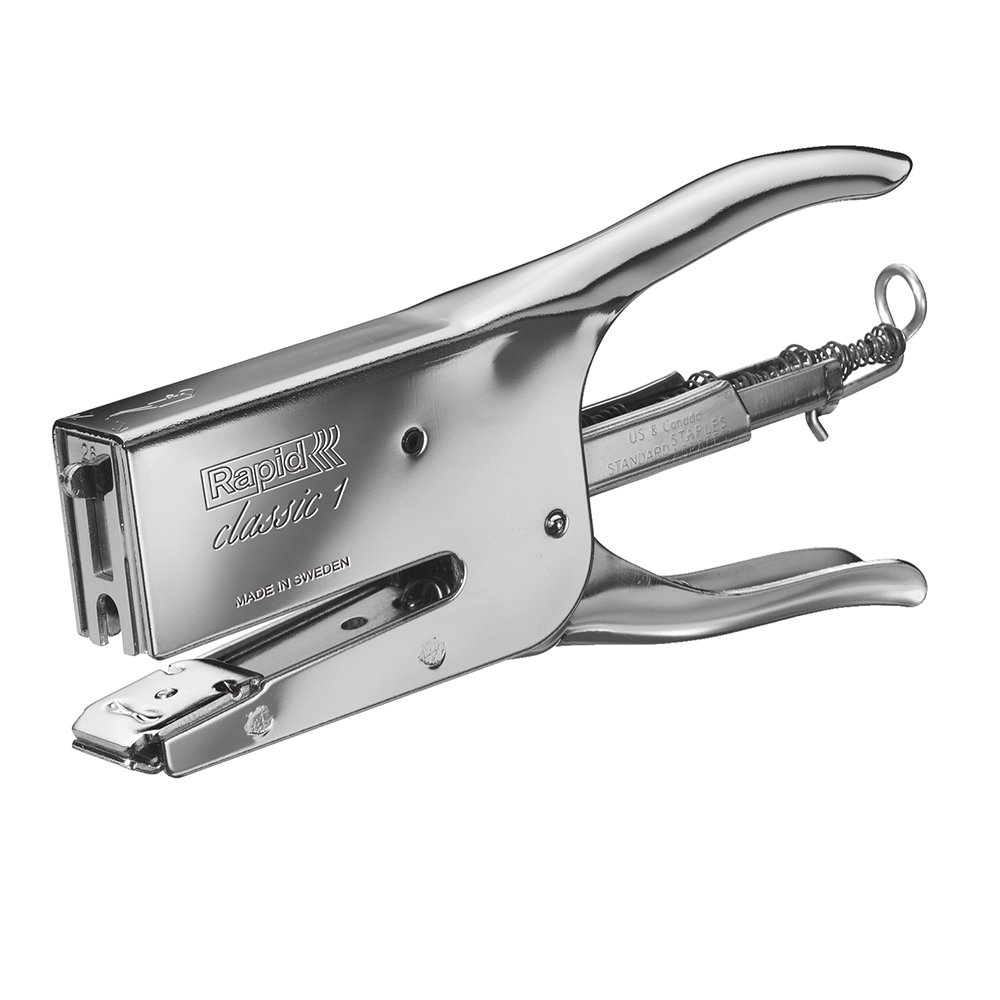Capsator metalic Classic Rapid K1, tip cleste, 50 coli, cutie, crom Capsator metalic Classic Rapid K1, tip cleste, 50 coli, cutie, crom