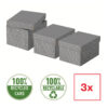 Cutie depozitare Esselte Home Recycled, carton reciclat si reciclabil, 255x200x150 mm, cu capac, 3 bucati/set, gri Cutie depozitare Esselte Home Recycled, carton reciclat si reciclabil, 255x200x150 mm, cu capac, 3 bucati/set, gri