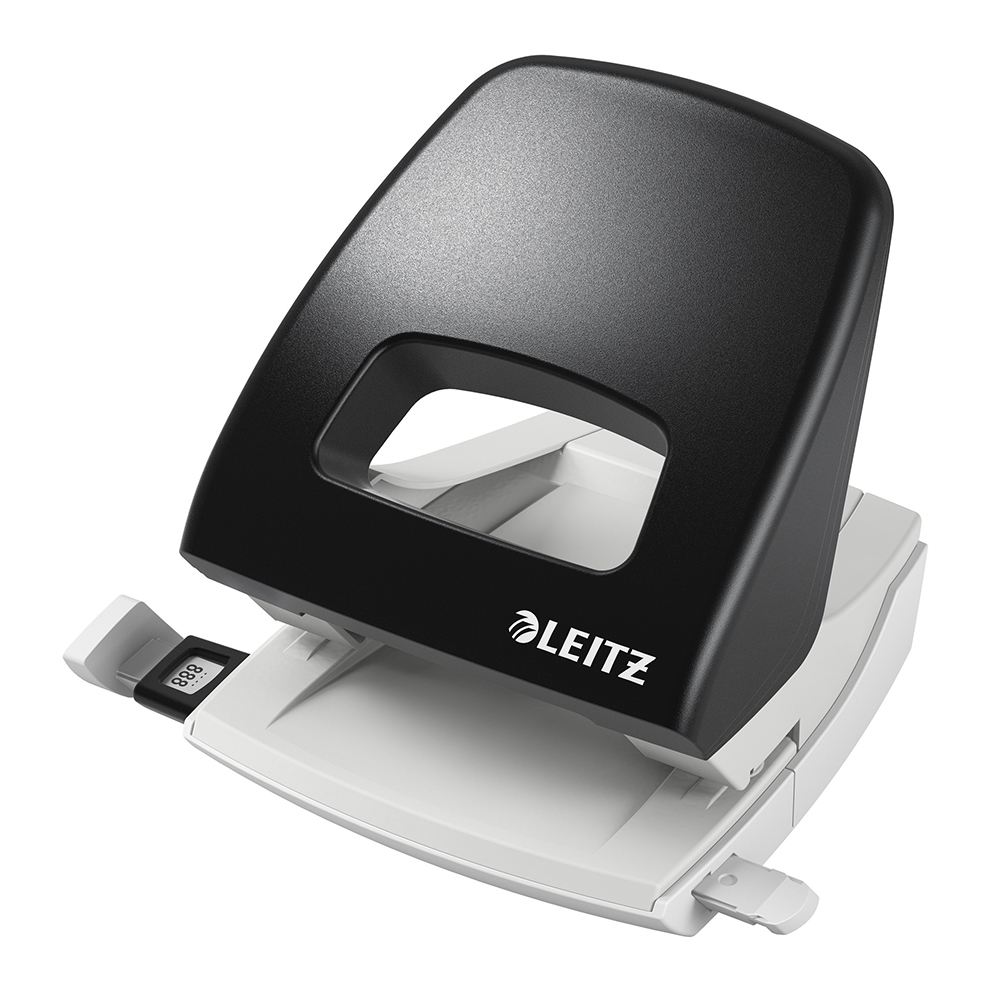Perforator plastic Leitz 5005 NeXXt Series, 25 coli, negru Perforator plastic Leitz 5005 NeXXt Series, 25 coli, negru