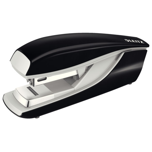 Capsator metalic Leitz 5505 NeXXt Series, 30 coli, capsare plata, 200 capse P3 incluse, negru Capsator metalic Leitz 5505 NeXXt Series, 30 coli, capsare plata, 200 capse P3 incluse, negru
