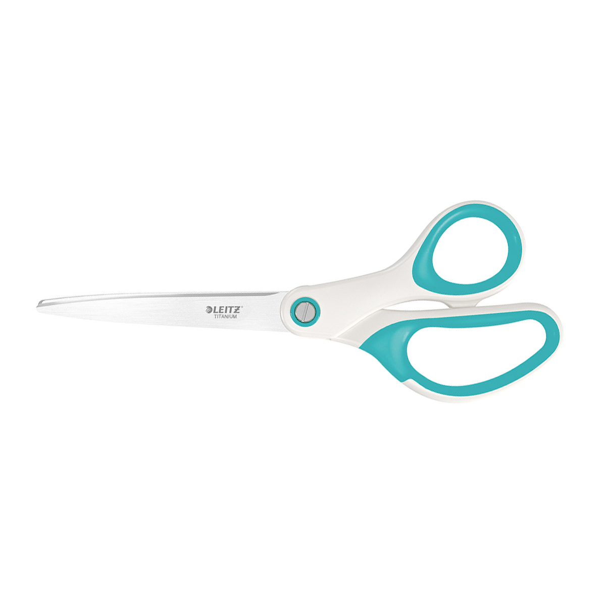 Foarfece pentru birou Leitz WOW Titanium, 20.5 cm, turcoaz Foarfece pentru birou Leitz WOW Titanium, 20.5 cm, turcoaz