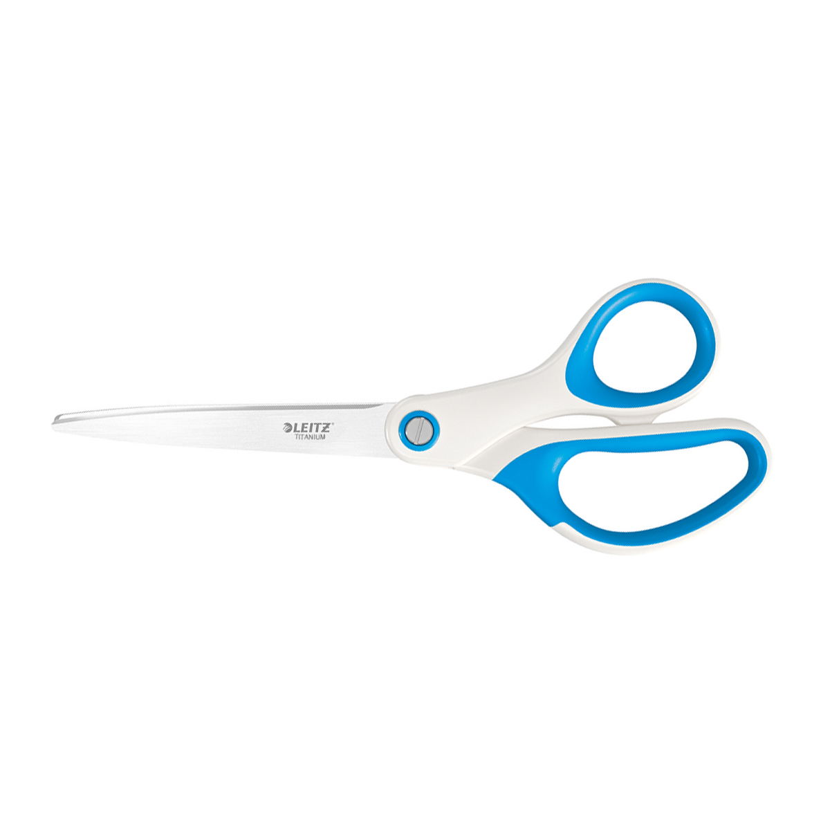 Foarfece pentru birou Leitz WOW Titanium, 20.5 cm, albastru Foarfece pentru birou Leitz WOW Titanium, 20.5 cm, albastru