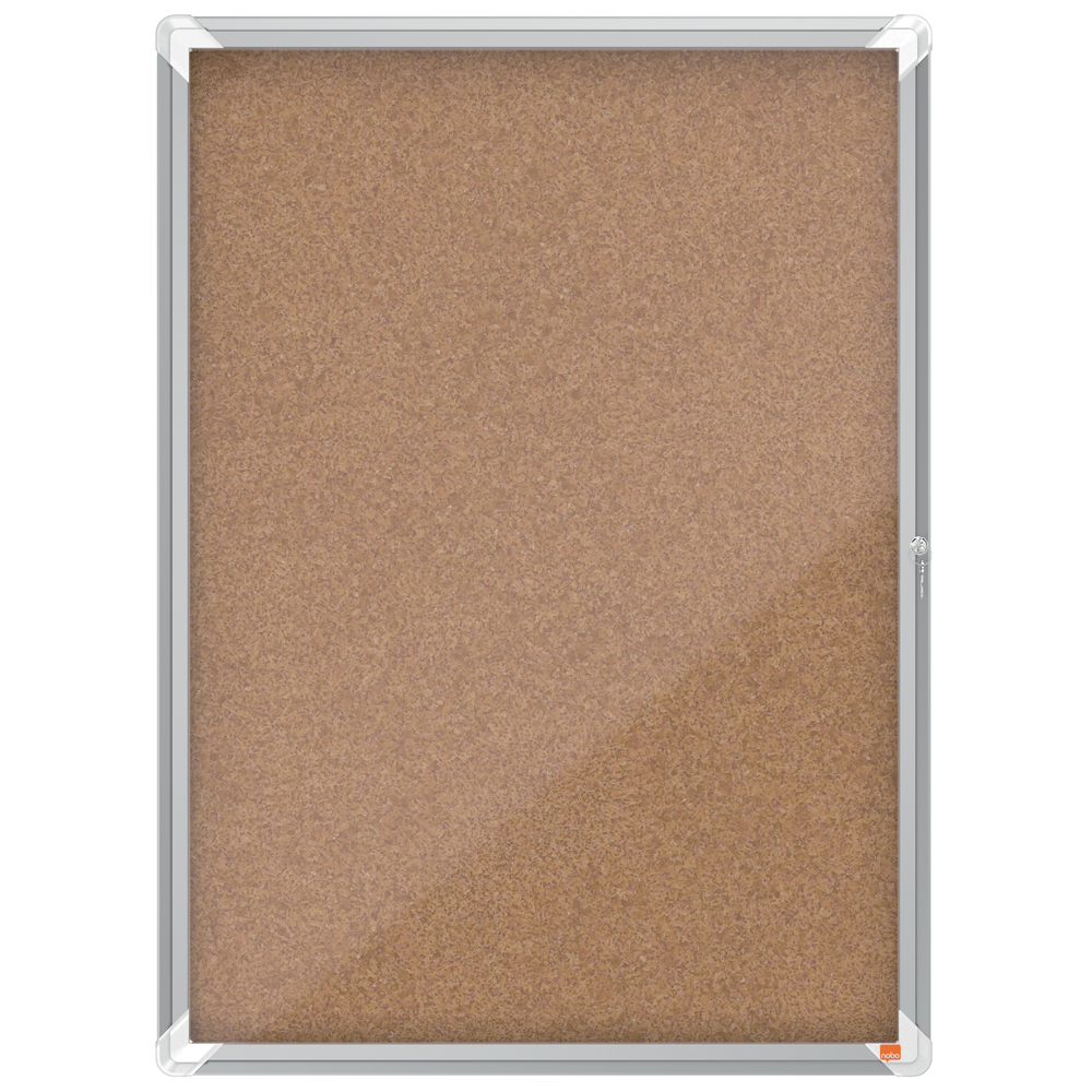Avizier NOBO Premium Plus, interior, pluta, 9x A4, cu usa si cheie, natur Avizier NOBO Premium Plus, interior, pluta, 9x A4, cu usa si cheie, natur