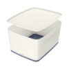 Cutie Leitz MyBox cu capac, mare, alb/gri Cutie Leitz MyBox cu capac, mare, alb/gri