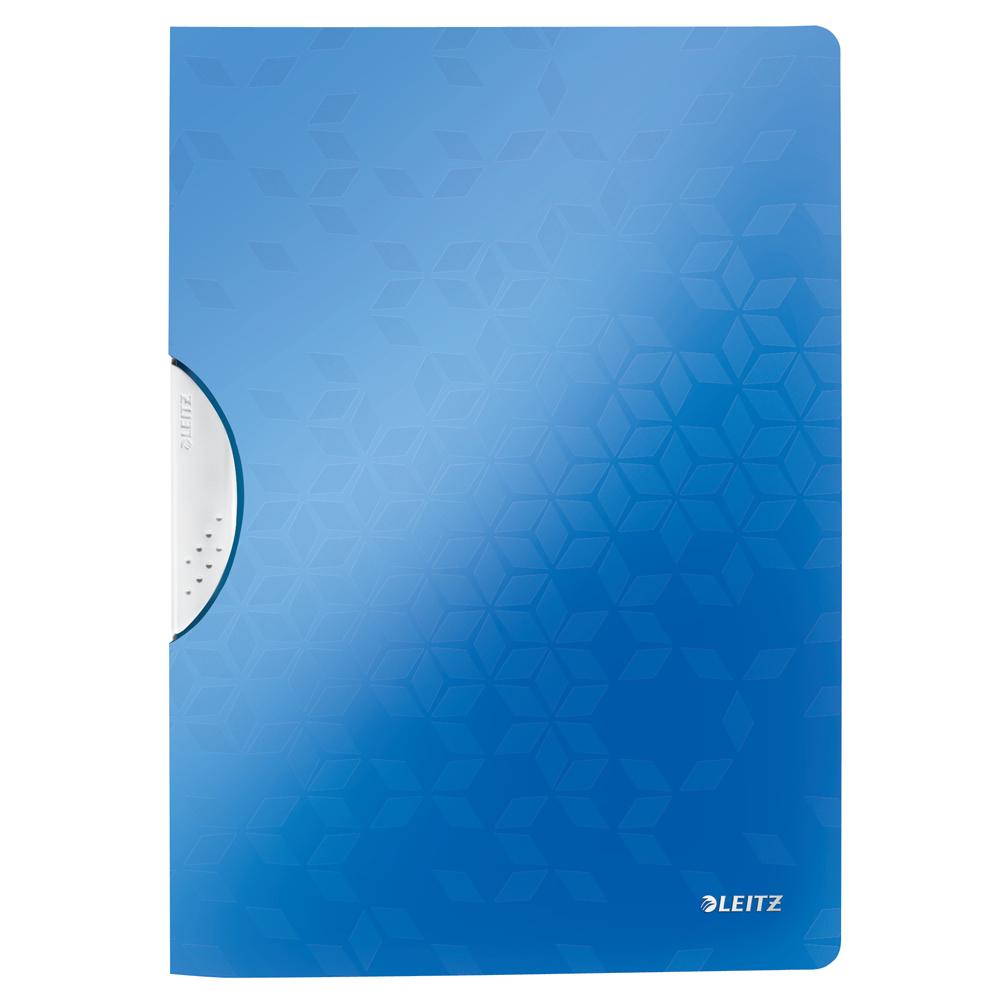 Dosar cu clip Leitz WOW ColorClip, PP, A4, 30 coli, albastru Dosar cu clip Leitz WOW ColorClip, PP, A4, 30 coli, albastru