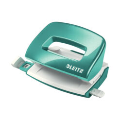 Perforator metalic Leitz WOW 5060 MINI NeXXt Series, 10 coli, turcoaz