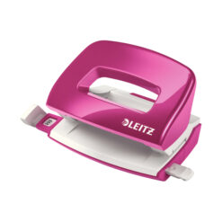 Perforator metalic Leitz WOW 5060 MINI NeXXt Series, 10 coli, roz