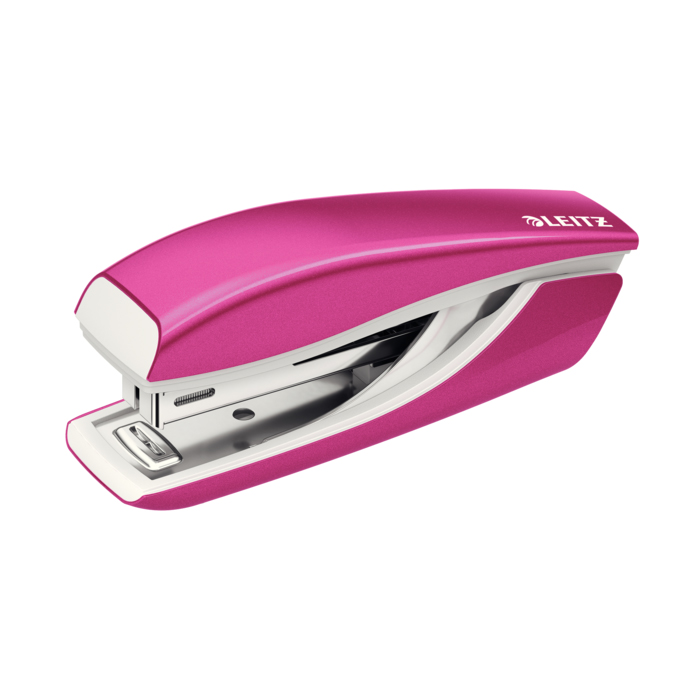 Capsator metalic Leitz WOW 5528 MINI NeXXt Series, 10 coli, 1000 capse P2 incluse, roz Capsator metalic Leitz WOW 5528 MINI NeXXt Series, 10 coli, 1000 capse P2 incluse, roz