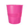 Cos hartii Leitz WOW, PS, 15l, roz Cos hartii Leitz WOW, PS, 15l, roz