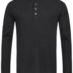 Shawn Henley Long Sleeve Long sleeve with buttons for men, 140 g/mp Shawn Henley Long Sleeve Long sleeve with buttons for men, 140 g/mp