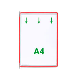 Display Tarifold, A4, 10 bucati/set, rosu