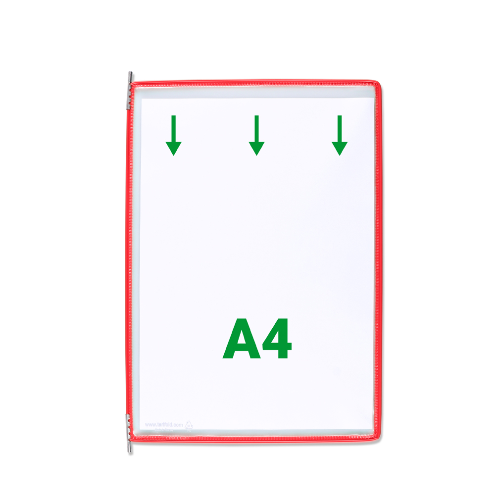 Display Tarifold, A4, 10 bucati/set, rosu Display Tarifold, A4, 10 bucati/set, rosu