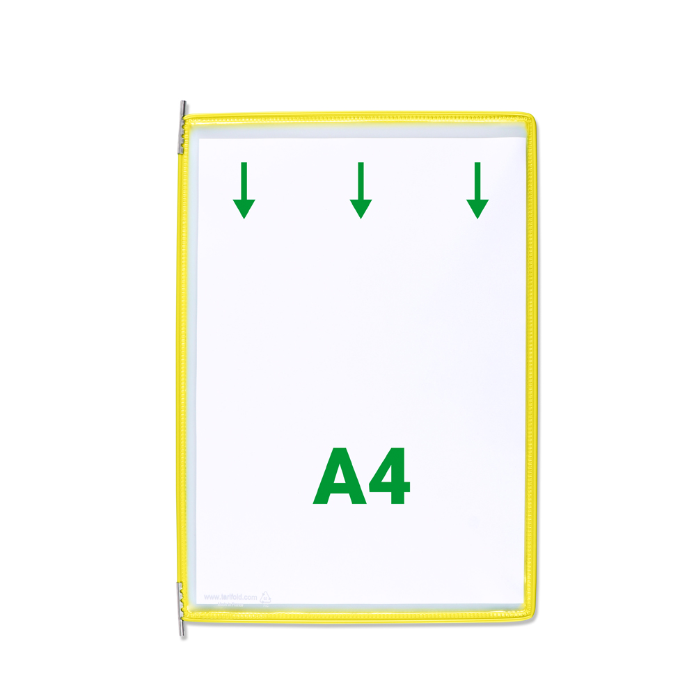 Display Tarifold, A4, 10 bucati/set, galben Display Tarifold, A4, 10 bucati/set, galben