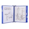 Kit complet Tarifold, din otel, pentru perete, A3, 10 display-uri, albastru Kit complet Tarifold, din otel, pentru perete, A3, 10 display-uri, albastru