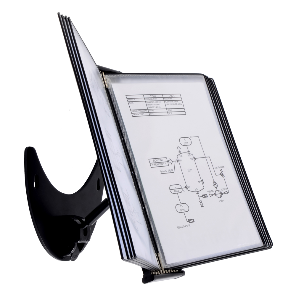 Sistem 3D Tarifold reglabil in 4 pozitii, A4, 10 display-uri PVC, negru Sistem 3D Tarifold reglabil in 4 pozitii, A4, 10 display-uri PVC, negru