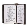 Kit complet Tarifold Pro Wall, prindere magnetica, A4, 10 display-uri PVC, negru