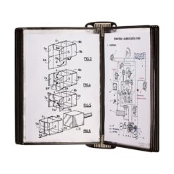 Kit complet Tarifold Pro Wall, prindere magnetica, A4, 10 display-uri PVC, negru