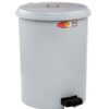 Cos de birou cu pedala, 10 l, plastic, alb