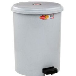 Cos de birou cu pedala, 10 l, plastic, alb