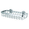 Polita autoadeziva mica pentru dus Aluxx, din aluminiu cromat, 50x22 cm