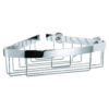 Etajera autoadeziva de colt pentru dus Aluxx, din aluminiu cromat, 87x205 mm Etajera autoadeziva de colt pentru dus Aluxx, din aluminiu cromat, 87x205 mm