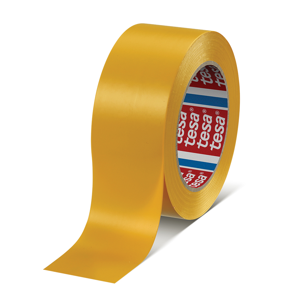 Banda marcare Tesa Premium 50mmx33m galben, rezistenta, durabila, usor de utilizat Banda marcare Tesa Premium 50mmx33m galben, rezistenta, durabila, usor de utilizat