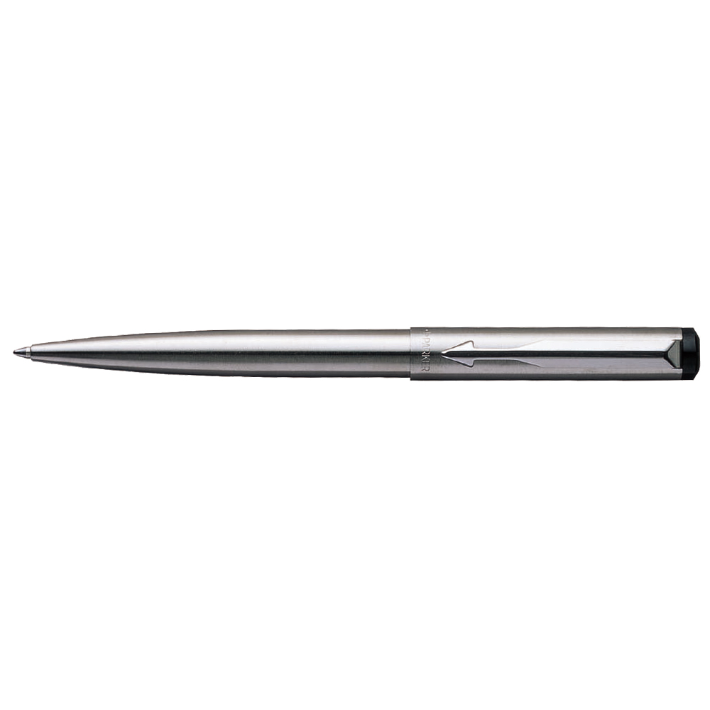 Pix cu mecanism Parker Vector, varf 0.8 mm, corp inox, accesorii cromate Pix cu mecanism Parker Vector, varf 0.8 mm, corp inox, accesorii cromate