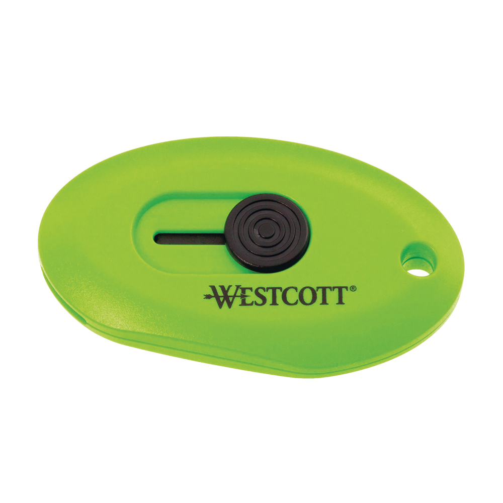 Cutter Westcott breloc cu lama ceramica retractabila automat Cutter Westcott breloc cu lama ceramica retractabila automat