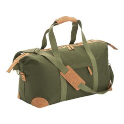 Recycled canvas duffle bag. Adjustable and removable shoulder strap with metal buckles Recycled canvas duffle bag. Adjustable and removable shoulder strap with metal buckles