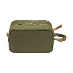 Recycled canvas beauty case with side handle