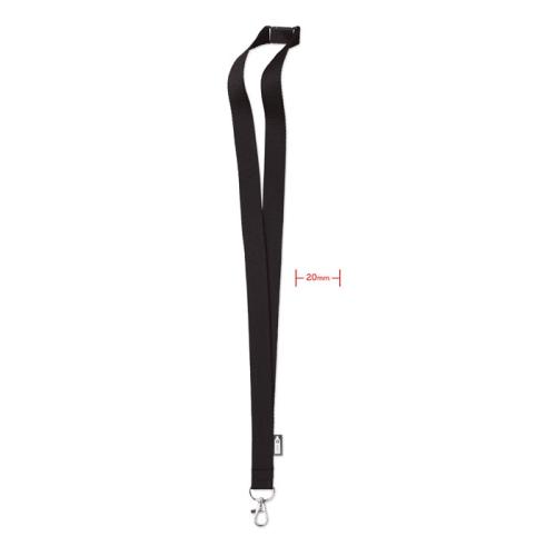 Lanyard din RPET cu carabina Lanyard din RPET cu carabina