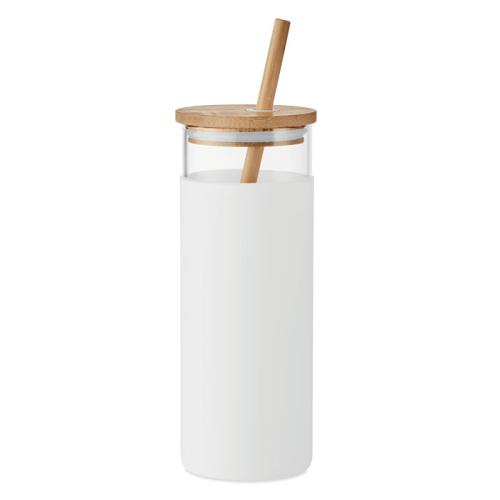 Pahar de sticla 450ml cu capac Pahar de sticla 450ml cu capac